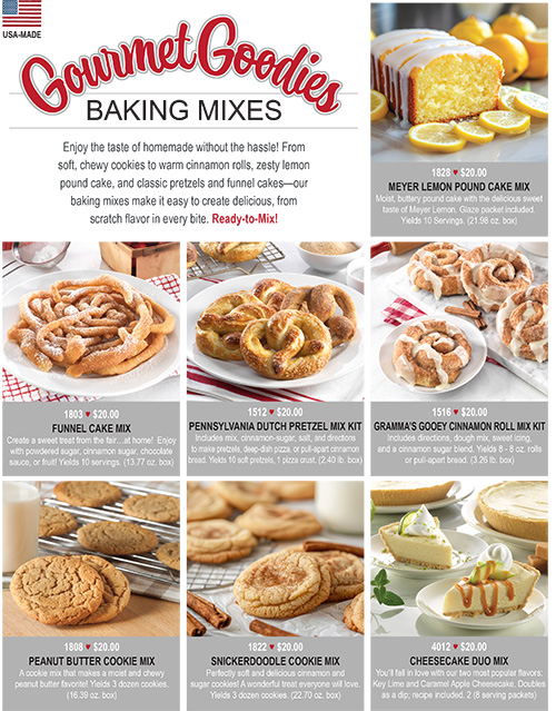 GOURMET GOODIES BAKING MIXES