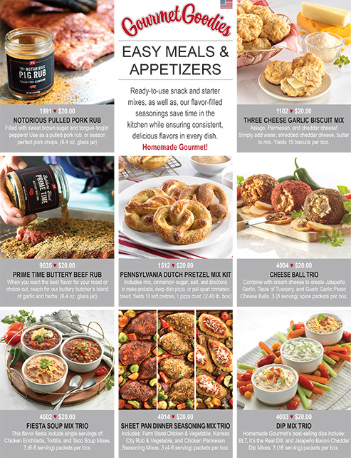 GOURMET GOODIES EASY MEALS & APPETIZERS