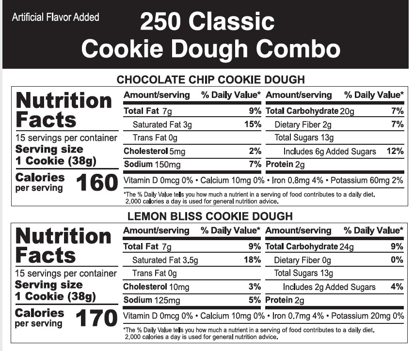Classic Combo (Choc Chip/Lemon Bliss) 5 - 2.5lb Boxes