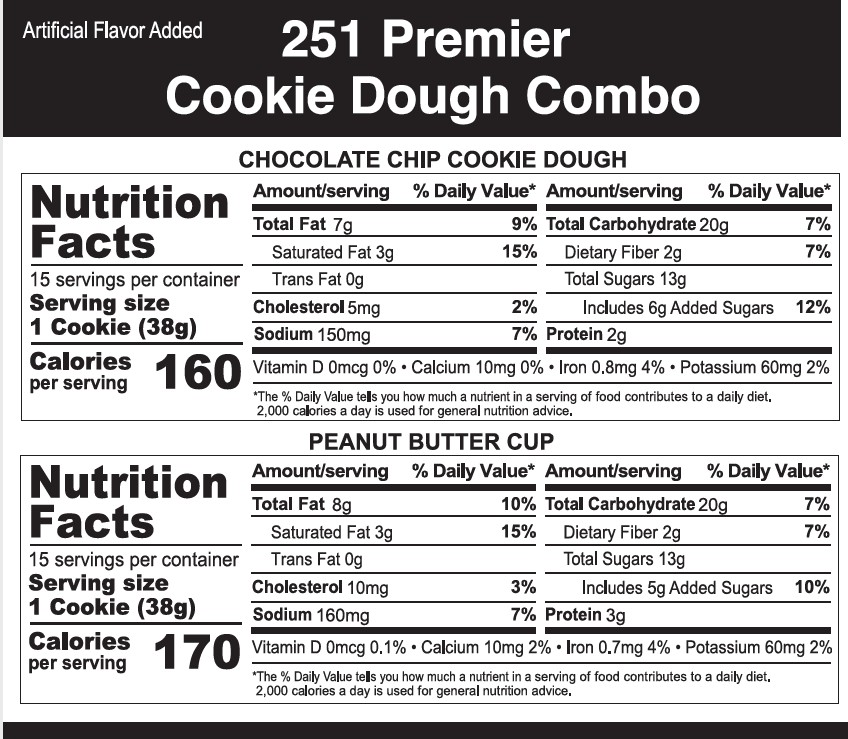 Premium Combo (PB Cup/Choc Chip) 3 -2.5lb Boxes