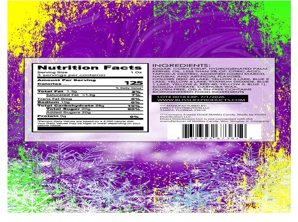 Freeze Dried Colorful Candy Super Sour