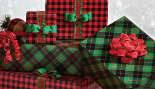 SCOTTISH PLAID REVERSIBLE WRAP