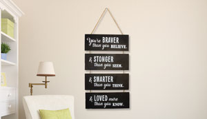 YOU ARE BRAVE WALL ART (H906)