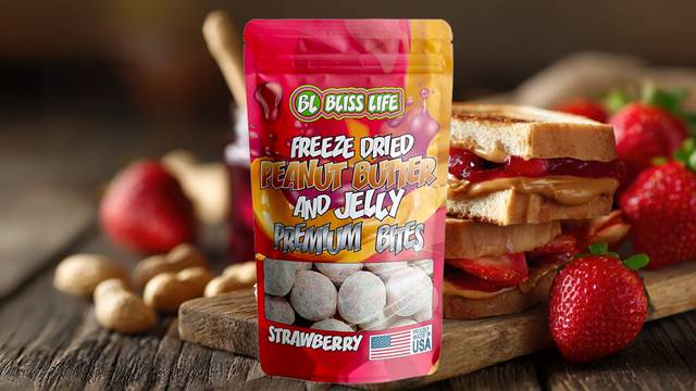 Peanut Butter & Strawberry Jelly Bites