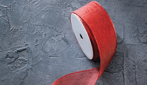 RED WIRED RIBBON
