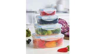 RECTANGULAR FOOD STORAGE CONTAINERS, SET OF 4