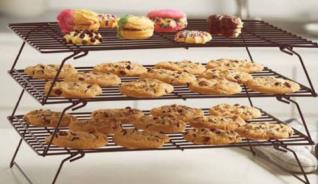 3 TIER CHOCOLATE COLORED COOLING RACK